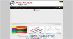 Desktop Screenshot of mbmillsindia.com